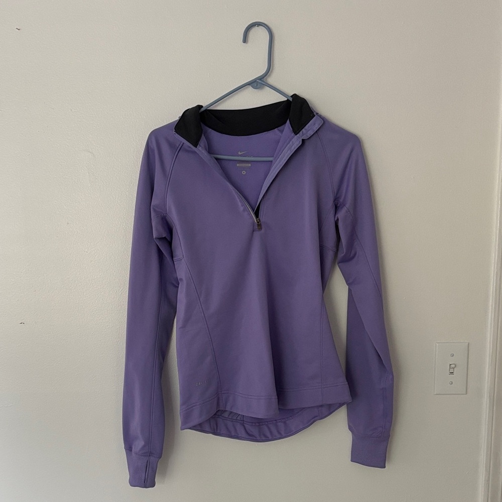 Nike Women's Lavender Quarter-Zip Sweatshirt